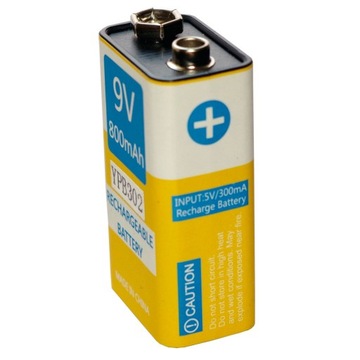 Аккумуляторная батарея 9 В micro USB 800 мАч 1604E CE