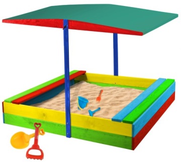 ПЕСОЧНИЦА С КРЫШЕЙ И Скамейками для детей БЕСПЛАТНО