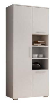 Szafa APOLLO WIESZAK PÓŁKI 80 CM BIAŁA BIEL MAT