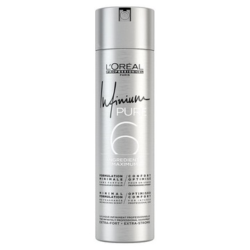 Loreal Infinium Pure Extra Strong 4 lakier niepylący do włosów utrwalający