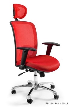 Ergonomiczne krzesło EXPANDER obrotowe RED UNIQUE