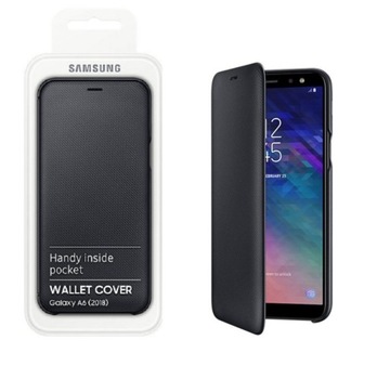 Samsung A6 2018 Etui Wallet cover oryginalne