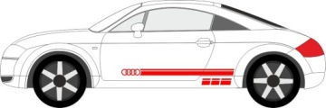 Наклейки на боковые панели автомобиля Audi A4 A6 A8 TT ...