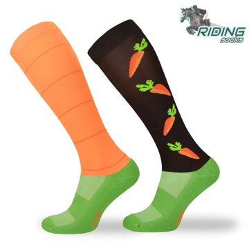 Гольфы COMODO SJP для верховой езды – морковь