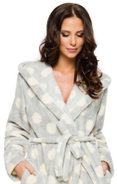 ДЛИННЫЙ ТЕПЛЫЙ ПУХОВЫЙ ЖЕНСКИЙ ХАЛАТ L