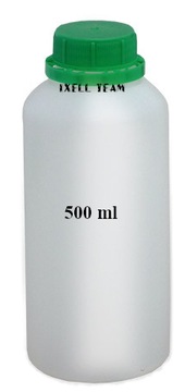 500 ml BUTELKA ze skalą wlew 30mm twarda ODPORNA NA CHEMIĘ HDPE 1128