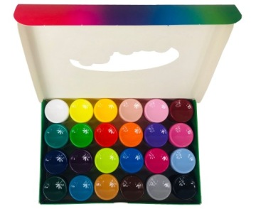 ШКОЛЬНЫЕ КРАСКИ ДЛЯ ПЛАКАТОВ ASTRA 24 ЦВЕТА 20 мл asS