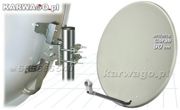 СПУТНИКОВАЯ АНТЕННА CORAB 90 см + конв. КВАДРОТЕЛЕВЫЕ ТЕЛЕВИЗОРЫ