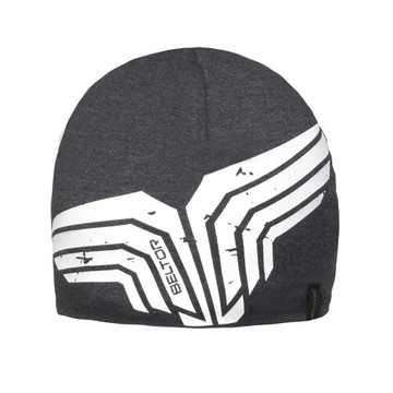 BELTOR CZAPKA SPORTOWA MĘSKA BELTOR BROKEN WING SZARA GREY BIAŁE LOGO