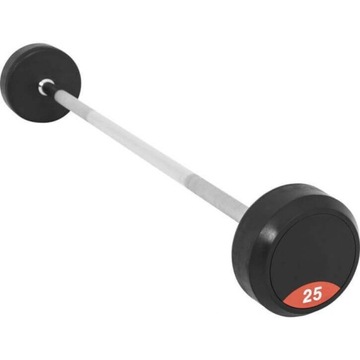 SZTANGA GUMOWANA GRYF STAŁY 25 KG OBCIĄŻENIA