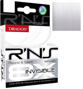 Plecionka DRAGON R'N'S 8X INVISIBLE 0,20mm 150m