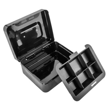 KASETKA SEJF SCHOWEK METALOWY WYTRZYMAŁY NA KLUCZ NA WARTOŚCIOWE RZECZY