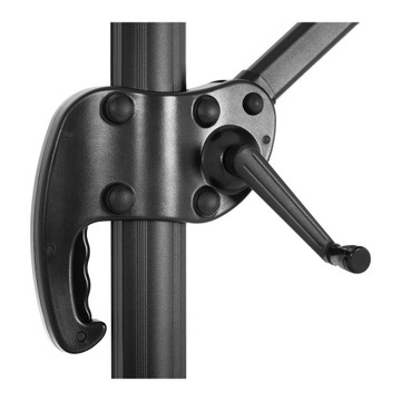 Садовый зонт с боковым кронштейном, квадратный, 250 х 250 см, бордовый