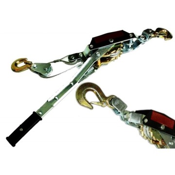 ЛЕБЕДКА РУЧНАЯ ТРОСОВАЯ 2Т 2000кг 2 КРЮКА