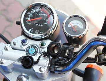 РАЗЪЕМ ПРИкуривателя для мотоцикла, 2 USB-навигатора для телефона, GPS