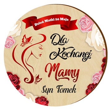 Dzień Matki Mamy prezent upominek MAGNES M