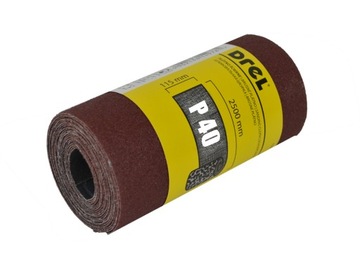 Наждачная бумага Drel Cloth в рулоне 2,5м 115мм Р40