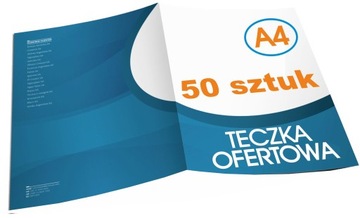 TECZKI OFERTOWE Firmowe A4 z NADRUKIEM 50 sztuk