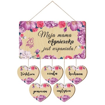 Dzień Matki Mamy prezent upominek TABLICZKA M