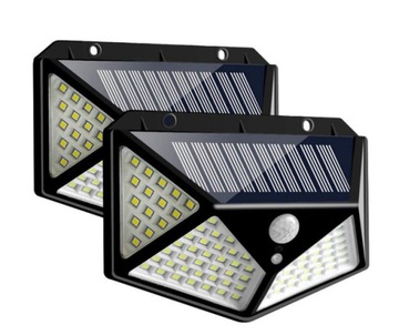 СОЛНЕЧНАЯ ЛАМПА С ДАТЧИКОМ ДВИЖЕНИЯ И СУМЕРКИ 100LED