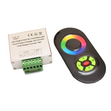 STEROWNIK KONTROLER LED RGB RF 12V 18A Z PILOTEM RADIOWYM