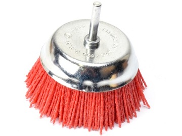 SZCZOTKA NA WIERTARKĘ NYLONOWA DOCZOŁOWA 100MM