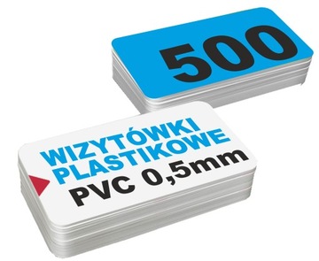 WIZYTÓWKI Karty PLASTIKOWE 0,5mm PCV 5000 sztuk