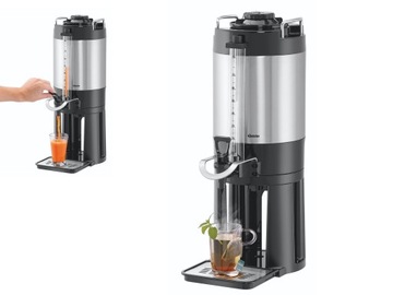 ТЕРМОС С ДВУМЯ СТЕНКАМИ, ДИСПЕНСЕР ДЛЯ НАПИТКОВ, 8Л