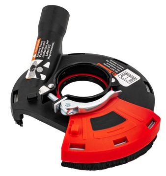 OSŁONA PRZECIWPYŁOWA ODSYSAJĄCA DO SZLIFIERKI 125 MM NA SZLIFIERKĘ KĄTOWĄ