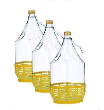 3 x BALON DAMA 5L W OPLOCIE BUTLA NA WINO NALEWKI
