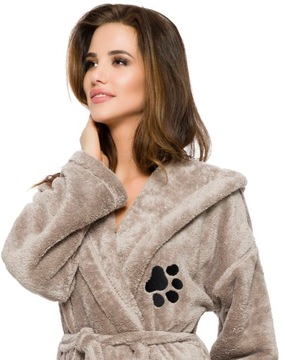 ХАЛАТ ЖЕНСКИЙ ДЛИННЫЙ ПУХ, КРЫША, XXXL