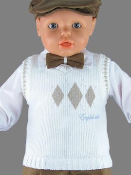 Крестильный свитер для мальчика, комплект пуловера р68