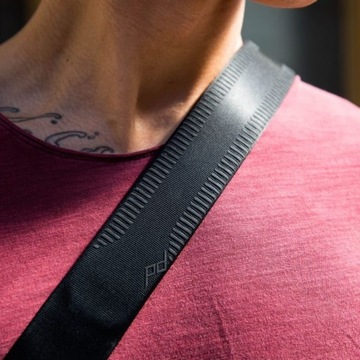 Ремешок на шею или плечо SLIDE LITE BLACK v3, черный, для легких фотоаппаратов