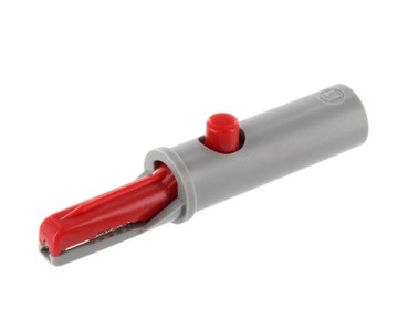 HIRSCHMANN KROKODYLEK IZOLOWANY GN. 4MM CZERWONY