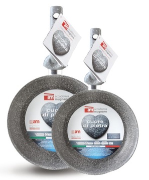 Zestaw Patelni 24/30 cm Tytanowo Kamienne Indukcja