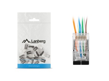 Wtyk RJ45 przelotowy FTP kat.5e 20szt. Lanberg