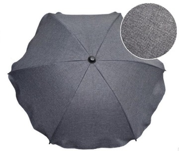 PARASOLKI DO KAŻDEGO WÓZKA - MATERIAŁ LEN, MELANŻ