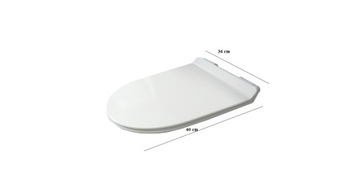 ЖЕСТКОЕ СИДЕНЬЕ ДЛЯ УНИТАЗА, МЕДЛЕННО ЗАКРЫВАЮЩЕЕСЯ ГОРОДСКОЙ ОВАЛ