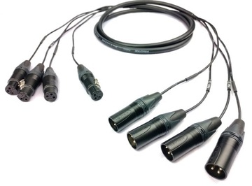 KLOTZ WIELOPAROWY MULTICORE 4x XLR NEUTRIK 3m