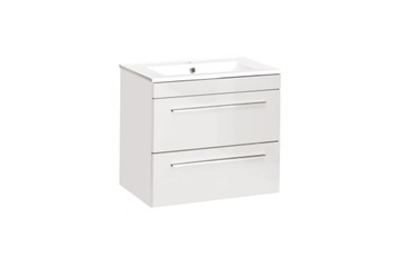SZAFKA ŁAZIENKOWA Z UMYWALKĄ 60 CM TWIST WHITE