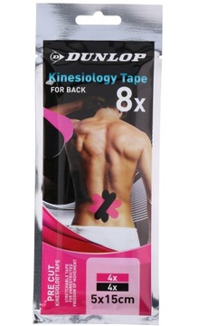 Taśma do kinesiotapingu Dunlop 15 cm x 0,05 m czarny