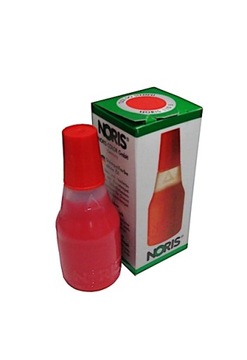 Tusz do pieczątek stempli 25ml czerwony NORIS