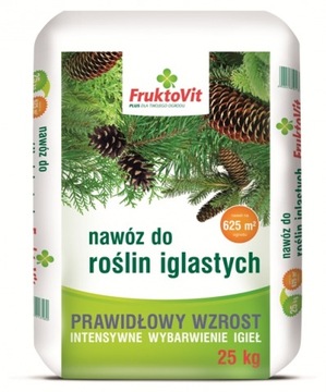 Nawóz Fruktovit Do Iglaków Iglaki Tuje Iglak 25KG