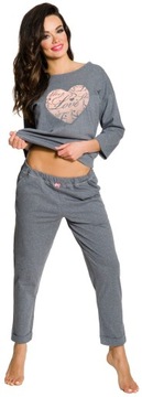 СПОРТИВНАЯ СВОБОДНАЯ ЖЕНСКАЯ ПИЖАМА С ДЛИННЫМ РУКАВОМ TARO XXL