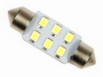 Żarówka rurkowa 6x LED C5W C10W SMD rurka 36 mm