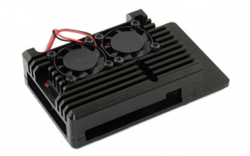 Алюминиевый корпус для вентилятора Raspberry Pi 4 SKU:16932