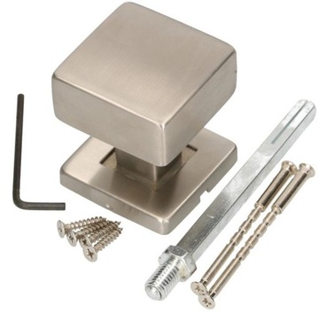 ФИКСИРОВАННАЯ ДВЕРНАЯ РУЧКА, КВАДРАТНАЯ НЕРЖАВЕЮЩАЯ СТАЛЬ INOX