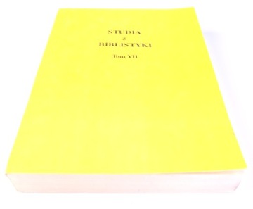 Studia z Biblistyki tom VII
