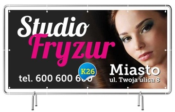 Baner reklamowy 2x1 - Fryzjer Projekt Gratis