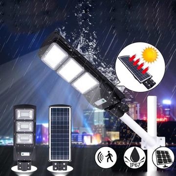 Lampa solarna uliczna 40 LED SMD pilot uchwyt